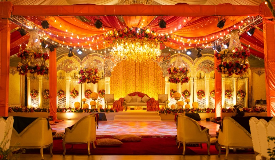 Luxury hotel wedding venue
